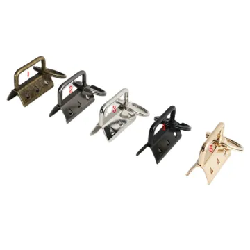 Multi-Color Decorative Metal Key Fob with Keyring and Clip