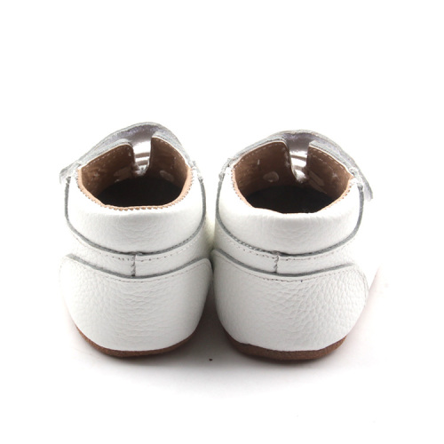 Zapato infantil de piel suave para bebé unisex resistente