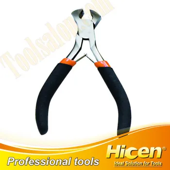 Bi-color Dipped Handle Mini End Cutting Pliers