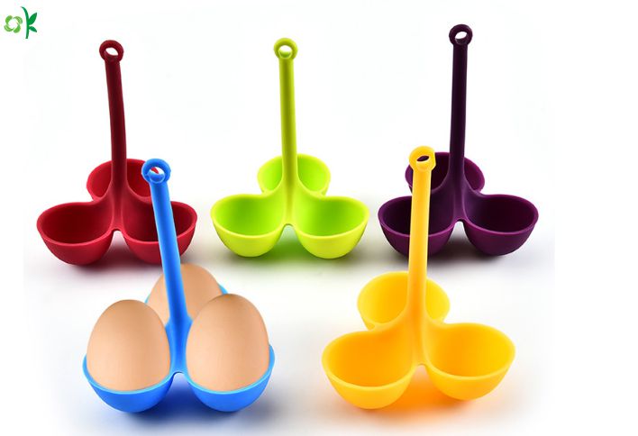 Amazon Hot Sales Silicone Egg Poacher For Breakfast