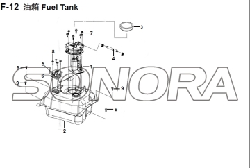 F-12 Fuel Tank XS150T-8 CROX For SYM Spare Part Top Quality