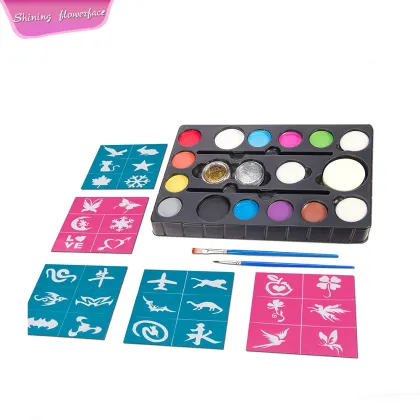 Edible pigments face paint camouflage face paint