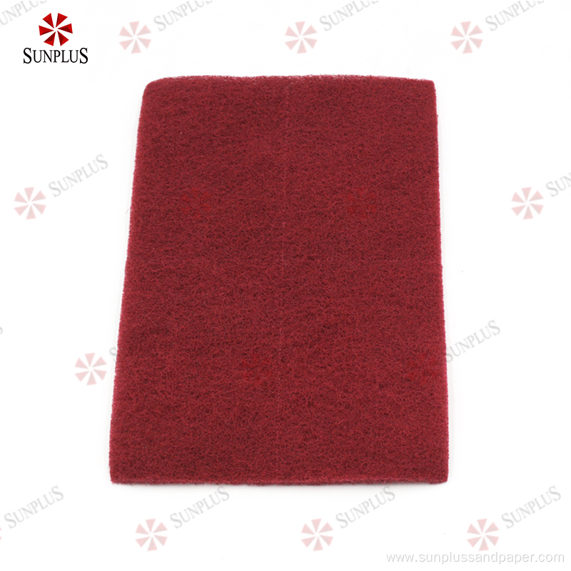 Red Aluminum Abrasive Tool Sanding Scuff Pad