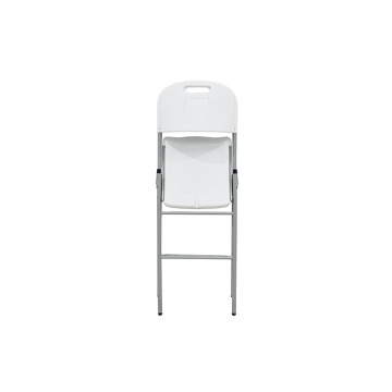 Δημοφιλή αναδιπλούμενη λευκή χαλύβδινη καρέκλα από ανοξείδωτο χάλυβα
