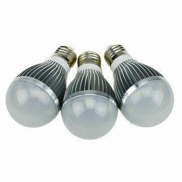 AC 90-260V Voltage High-efficiency E27 LED Bulbs, 3W with Aluminum Housing