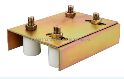 sliding gate guide roller bracket with nylon roller
