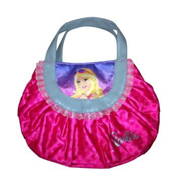 Children's handbag, satin fabric, customized designs and logos are welcome