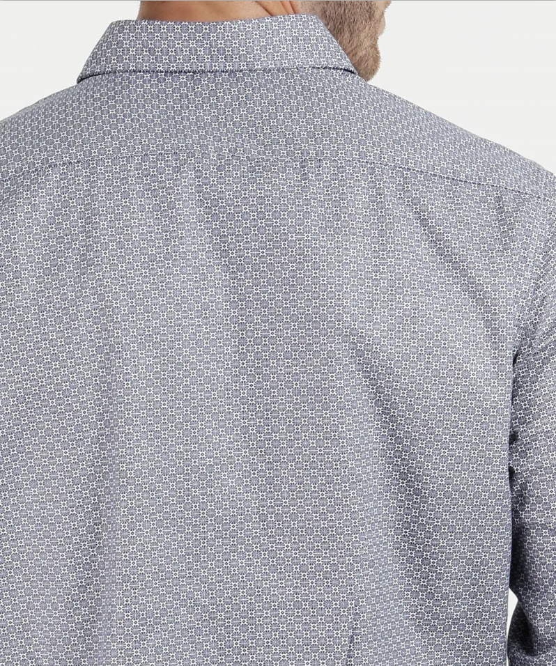 Camicia da uomo stampata a maniche lunghe 100% cotone