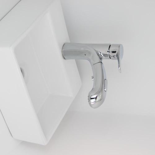 Modern Bathroom Gold Single Handle Deck Mounted Swan Tap ก๊อกผสมอ่างล้างหน้าแบบร้อนเย็น