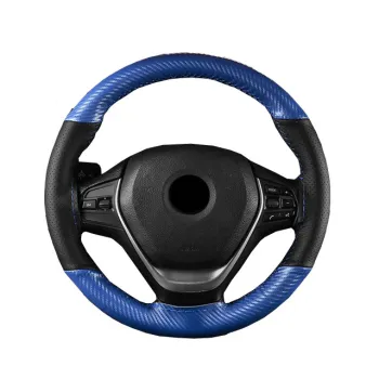 Universal Furry Thickened Carbon Fiber Car Steering Wheel Cover