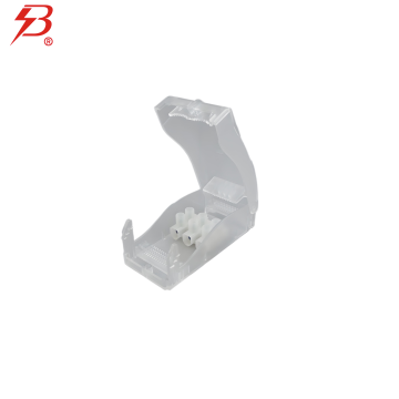 White junction box with connectable terminals