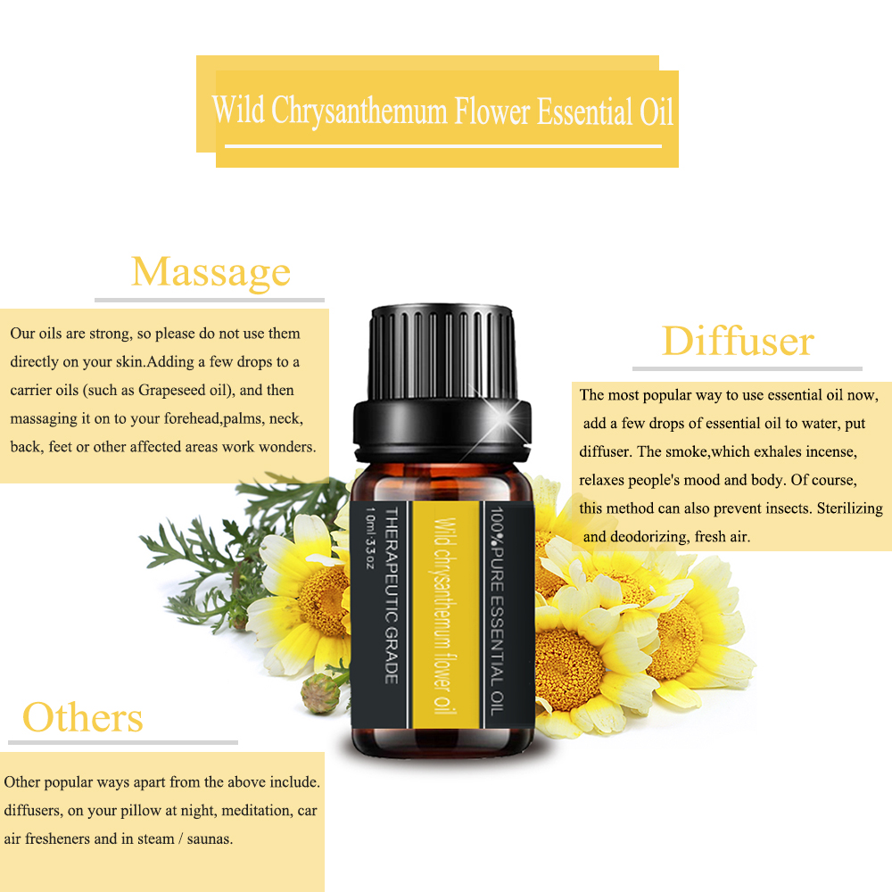 Pure Wild Crysanthemum Flower Oil esencial para masajes