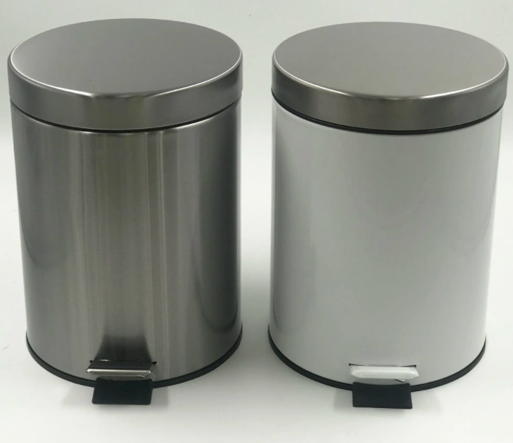 How big is the kitchen stainless steel trash can?