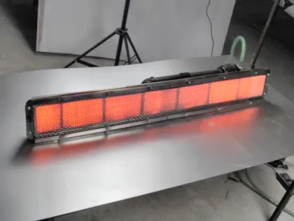 Natural gas fired catalytic infrared conveyor oven design engineering burner