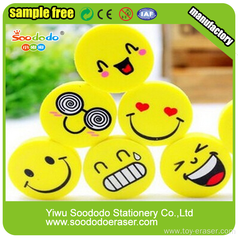 Top Quality Stationery Kawaii Expression Fancy Cartoon Eraser