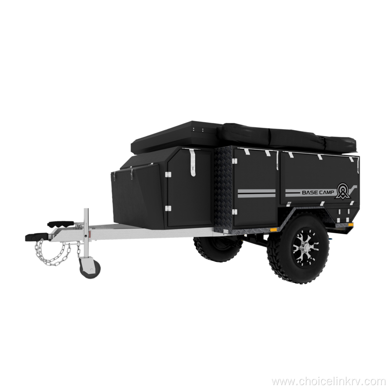 Outdoor Travel Trailer With Tent