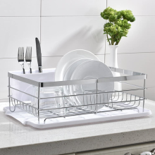 OEM Kitchen Stainless Steel Dish Drainer With Tray