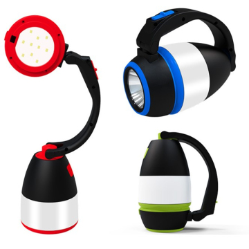 Factory Direct Multi-Function LED Handheld Rechargeable USB Camping Lamp Flashlight