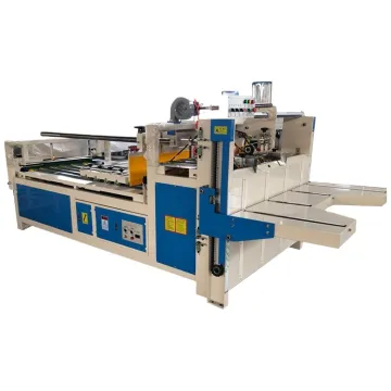Semi-Automatic Folding Hot Melt Glue Box Gluing Machine for Cardboard