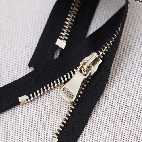 10 Inch open ended brass zipper for jacket