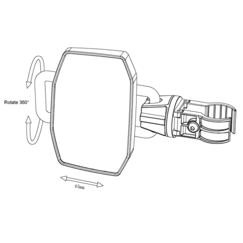 Adjustable Wide View Side Rear Mirror for ATV UTV - RTS Motorcycle Parts