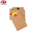 Kraft Paper Envelope With Button String For CD