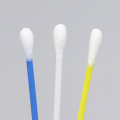 Double Tipped Plastic Yellow White Cotton Swab