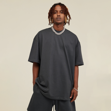 Custom Oversized Plain Men's 100% Cotton T-Shirt for Custom Printed Design - Plus Size Streetwear T-Shirt