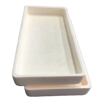 1600 Degrees Refractory 99 Corundum Sagger Furnace 300x150x50 Ceramic Boat