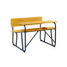 School detachable students double desks and chairs