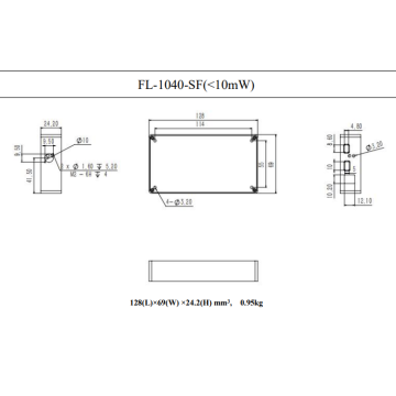 1040 nm Einzelfrequenzmodus Faserlaser