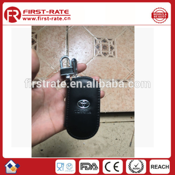 Customized leather key chain purse