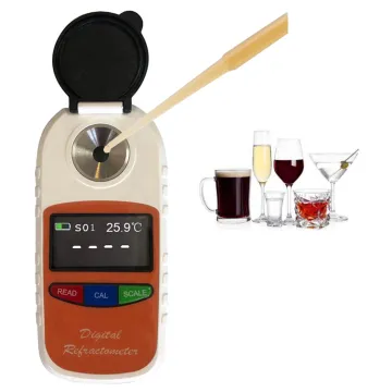 Digital Refractometer for Measuring Sugar Content in Grape Juice and Predicting Wine Alcohol Degree