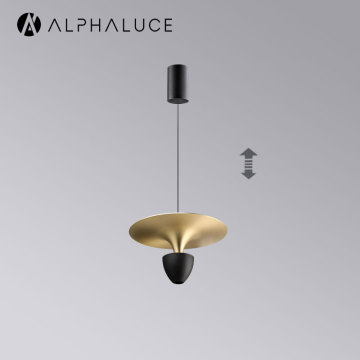 Black Surface Mounted Minimalist Light Pendant for Kitchen Island