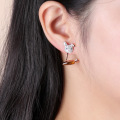 High-quality swa European and American fashion fresh cute radish rabbit asymmetrical women's earrings women jewelry.
