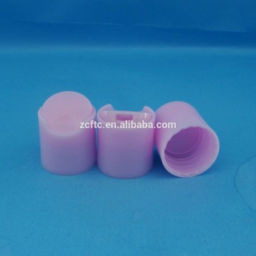 Plastic disc screw cap 24/410 pink color / hot sale plastic PP screw disc cap for shampoo bottle
