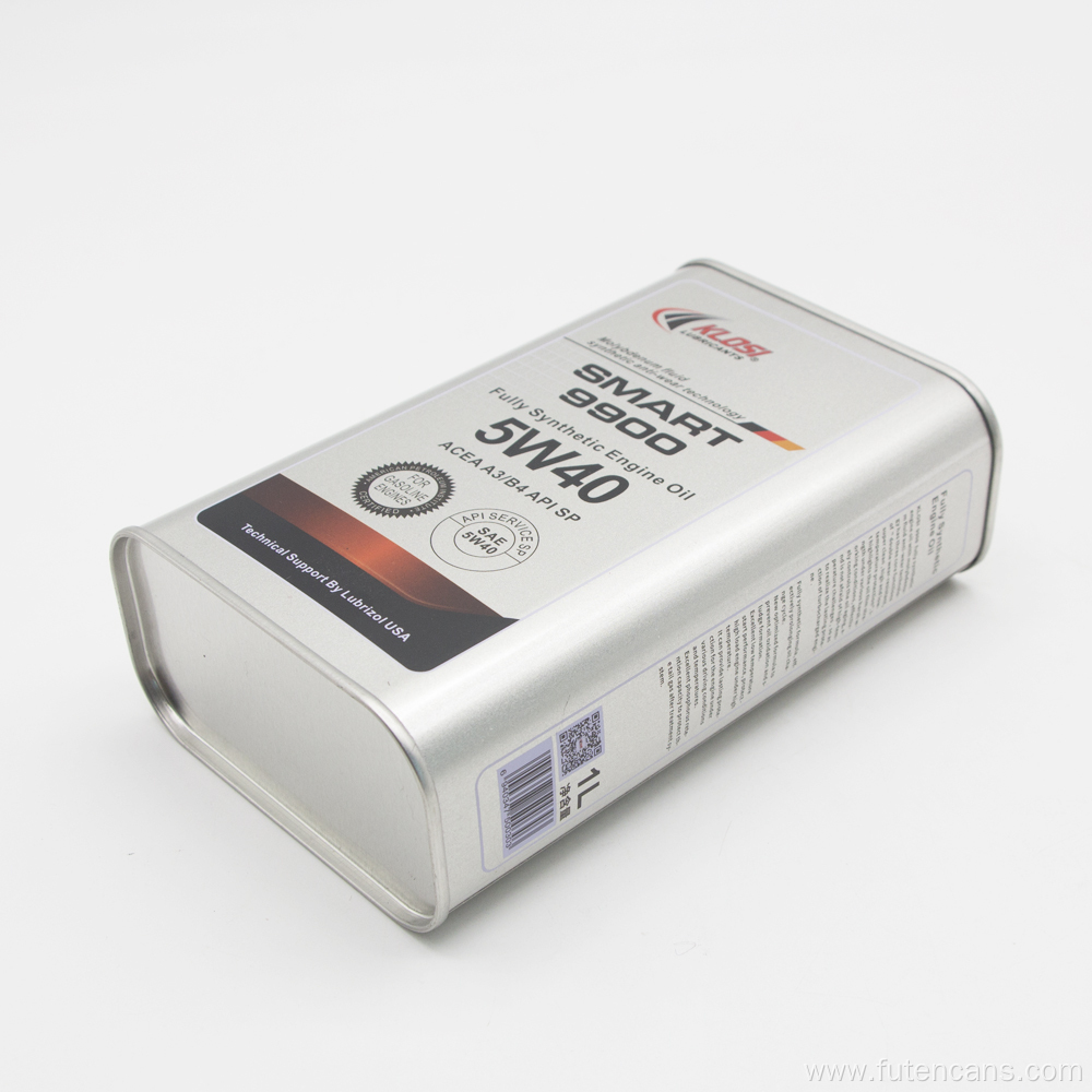 1L Rectangular Metal Tin Can