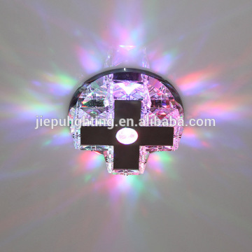 crystal downlight house decoration lamp for home hotel shop party DJ Holiday magic color led light bulb Christmas cross