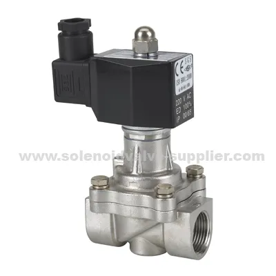 2way Stainless Steel Zero Pressure Ip 65 Steam Solenoid Valve 