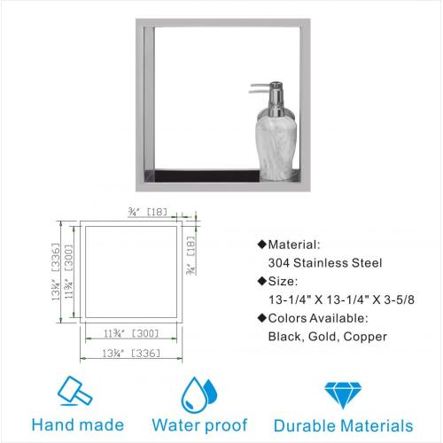 Estante de ducha empotrada de nicho de ducha de hardware de baño