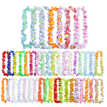 Wholesale Hawaiian Beach Necklace & Rainbow Floral Wreath