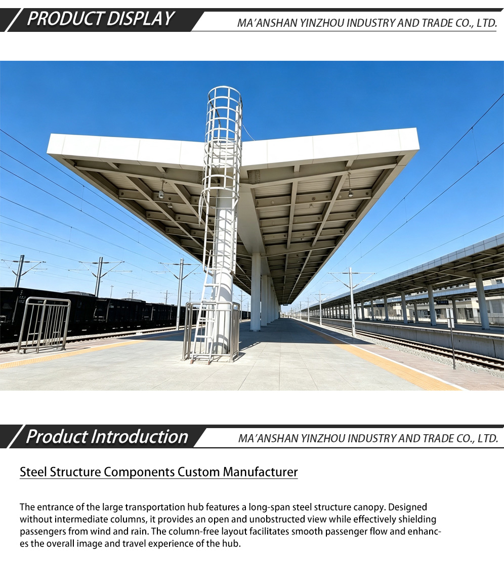 Train Station Entrance Steel Canopy-x