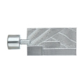 Hardware Classic Pattern Silver Curtain Rod Wholesale