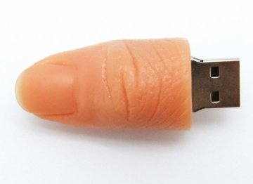 Hot Sell Stylish Emulational Finger Usb Flash Drives For Samsung Chip Full Capacity