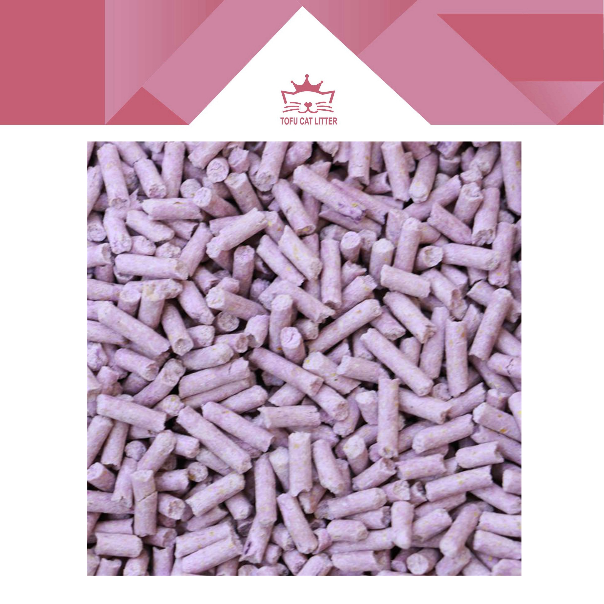 Biodegradable Lavender Tofu Cat Litter