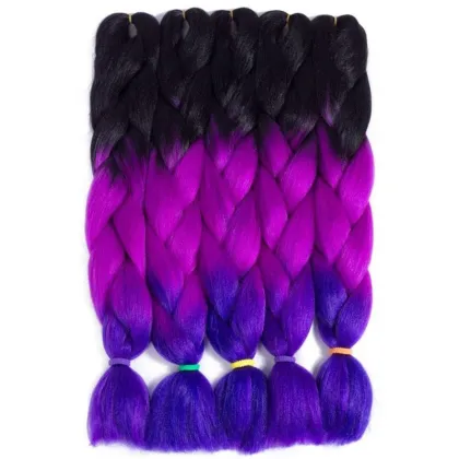 Fiber New Fashion Design Hair braiding Extension 24 inch Synthetic Hair Braiding  Jumbo Hair Braid