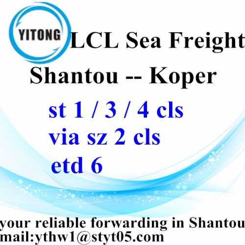 LCL trasporto combinato da Shantou a Koper