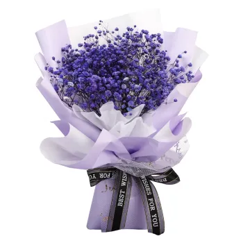 EVERY LOVE Amazon Hot Sale: Baby Breath Preserved Flowers Artificial Fall Wreaths for Home, Wedding, and Party Decor