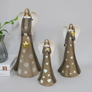 Wholesale Modern Home Decoration Resin Angels Statues Ornaments Crafts Gifts