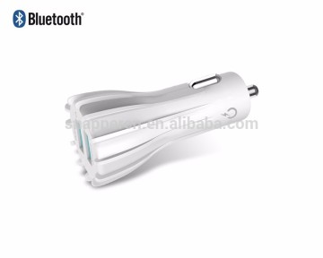 dual usb car charger bluetooth to fm radio